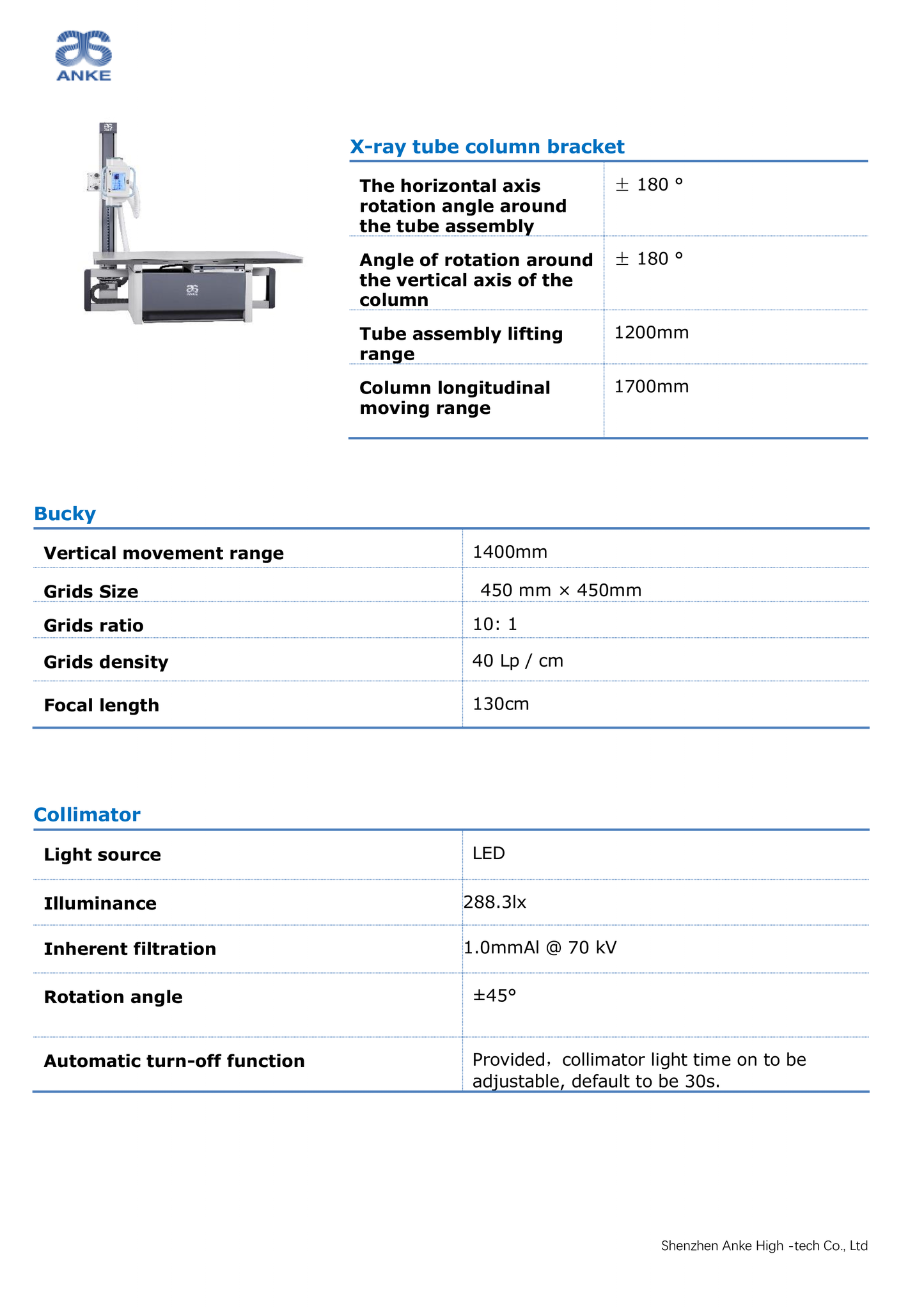 Radiographie Digitale  ANKE  ASR-6850P