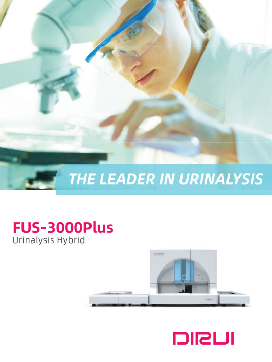 Analyseur d'Urine DIRUI FUS-3000-PLUS avec IA et Microscope à lumière polarisée